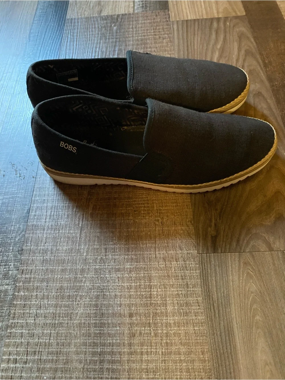 BOBS from Skechers Women's Black Slip-On Espadrilles